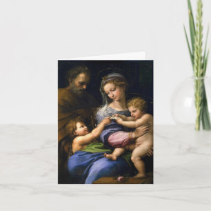 Joseph, Mary, Baby Jesus, & John The Baptist Holiday Card
