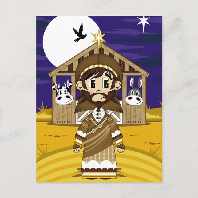 Joseph Nativity Postcard (Front)