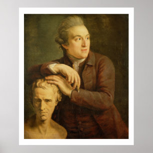 Joseph Nollekens (1737-1823) with his bust of Laur Poster