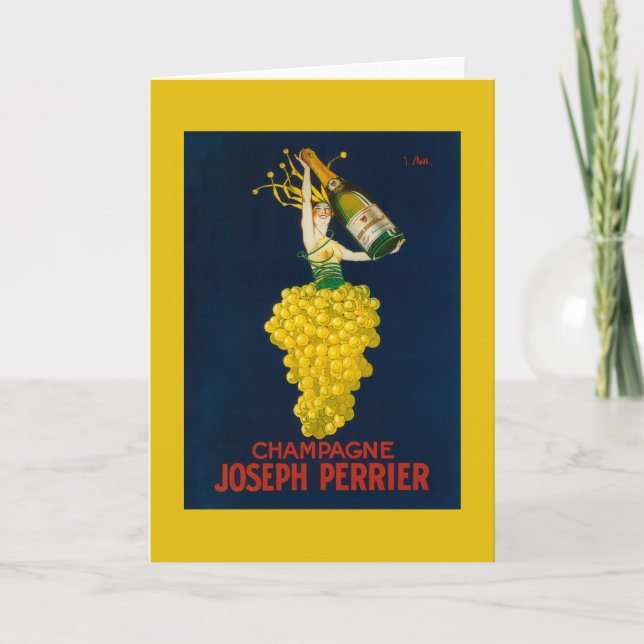 Joseph Perrier Champagne Promotional Poster Card (Front)