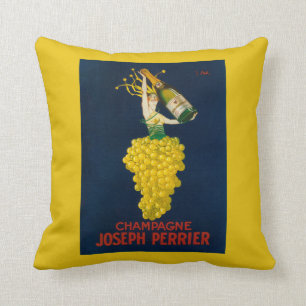 Joseph Perrier Champagne Promotional Poster Cushion