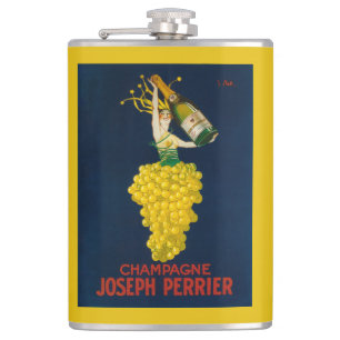 Joseph Perrier Champagne Promotional Poster Hip Flask