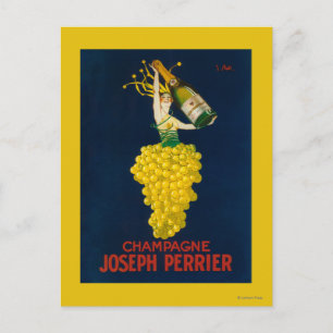 Joseph Perrier Champagne Promotional Poster Postcard