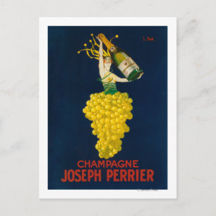 Joseph Perrier Champagne Promotional Poster Postcard