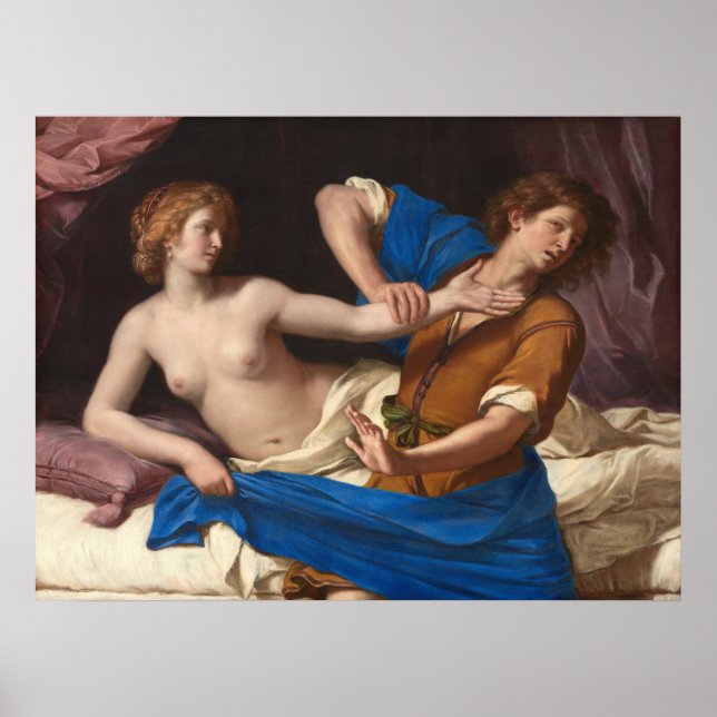 Joseph, Potiphar's Wife - Guercino Fine Art Poster (Front)