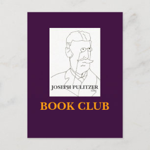 JOSEPH PULITZER, BOOK CLUB - POSTCARD