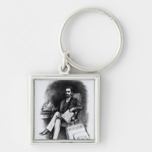 Joseph Pulitzer from 'The Curio', 1887 Key Ring