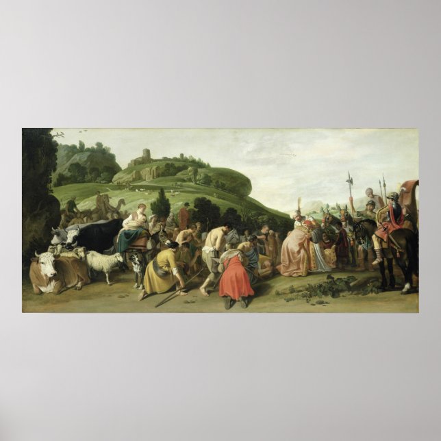 Joseph Receives his Father in Egypt, 1628 Poster (Front)