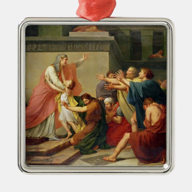 Joseph Recognised by his Brothers Metal Tree Decoration (Front)