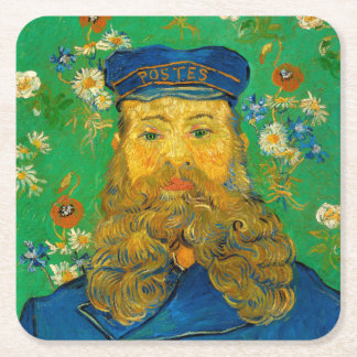 Joseph Roulin - Van Gogh - c1889 Square Paper Coaster