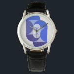 Joseph Schillinger Key Blue. Abstract geometric Watch<br><div class="desc">Joseph Schillinger "Key Blue" watch. Abstract geometric art.</div>