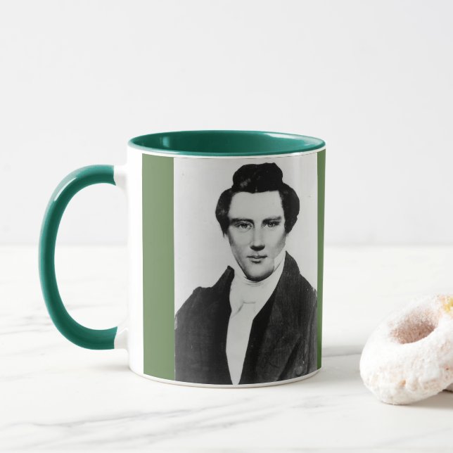 Joseph Smith LDS Founder Mug (With Donut)