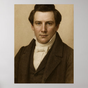 Joseph Smith Photographic Rendition™ #3 LDS Art Poster