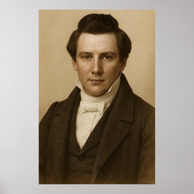 Joseph Smith Photographic Rendition™ #3 LDS Art Poster (Front)