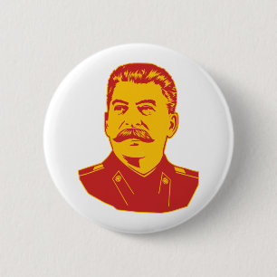 Joseph Stalin Portrait 6 Cm Round Badge