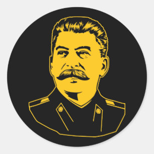 Joseph Stalin Portrait Classic Round Sticker