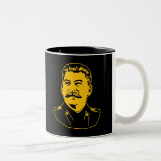 Joseph Stalin Portrait Two-Tone Coffee Mug