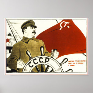 Joseph Stalin. Soviet Propoganda Poster