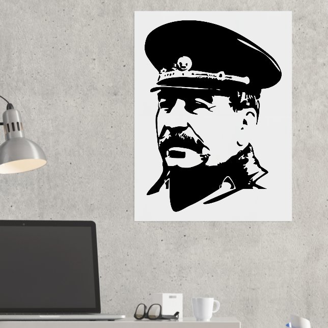 Joseph Stalin, USSR, CCCP, Soviet Union, Communism Foil Prints (In Situ (Desk 2))