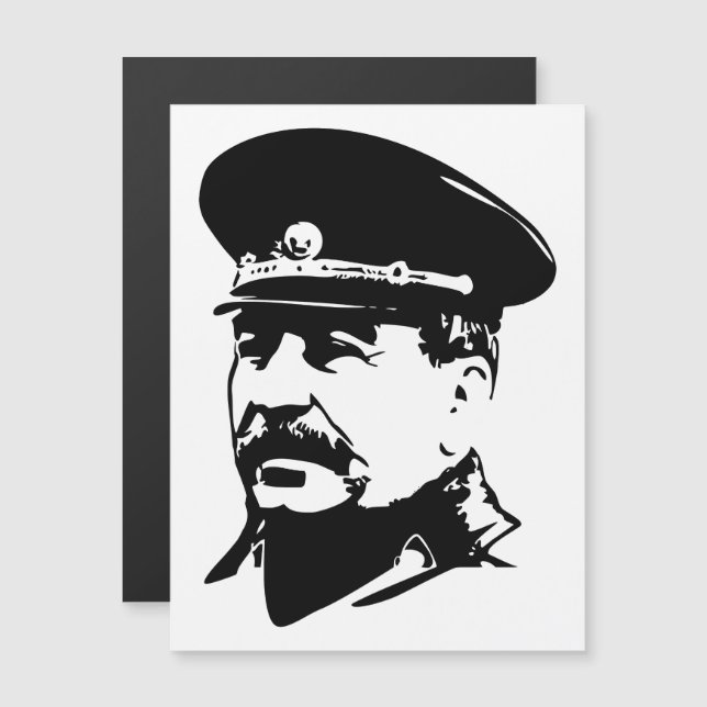 Joseph Stalin, USSR, CCCP, Soviet Union, Communism Magnetic Invitation (Front/Back)