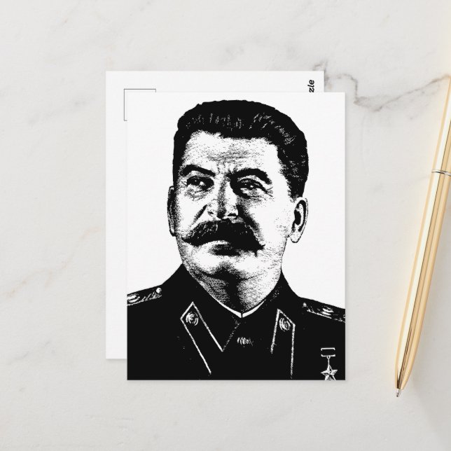 Joseph Stalin, USSR, CCCP, Soviet Union, Communism Postcard (Front/Back In Situ)