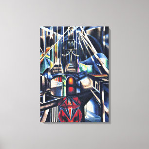 Joseph Stella - Old Brooklyn Bridge Canvas Print