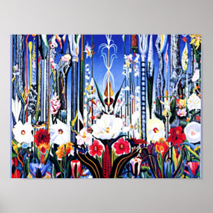 Joseph Stella painting, Flowers Italy Poster