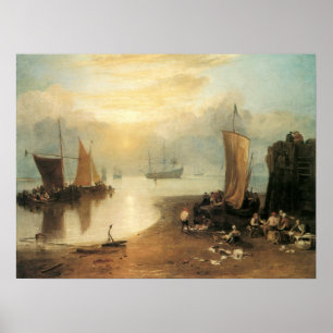 Joseph Turner, Vintage Victorian Maritime Fine Art Poster