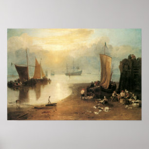 Joseph Turner, Vintage Victorian Maritime Fine Art Poster