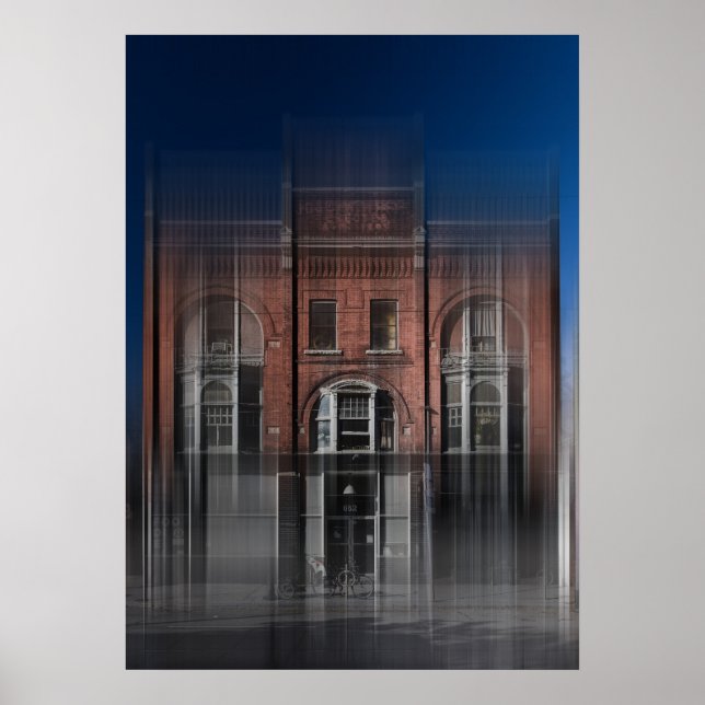 Joseph White Building No 7 Colour Blur Version Poster (Front)