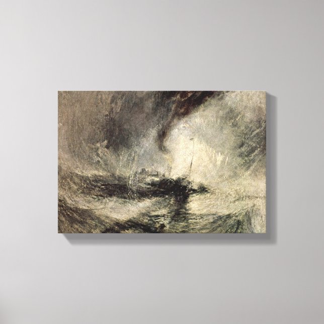 Joseph William Turner - Snow storm of the harbour Canvas Print (Front)