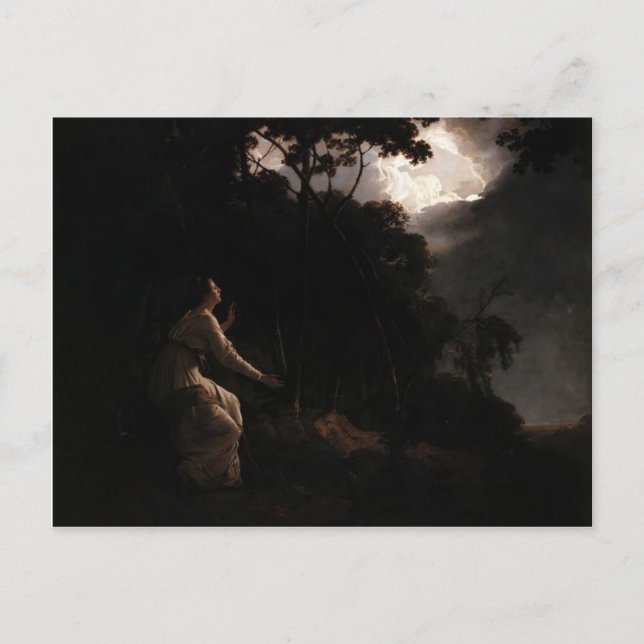 Joseph Wright- The Lady in Milton's Comus Postcard (Front)