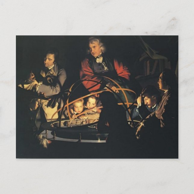 Joseph Wright- The Orrery Postcard (Front)