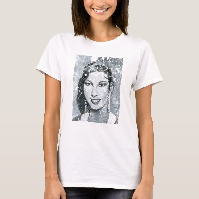 Josephine Baker Portrait by Vanessa Daou T-Shirt (Front)