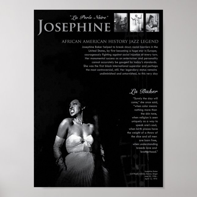 Josephine Baker Poster (Front)
