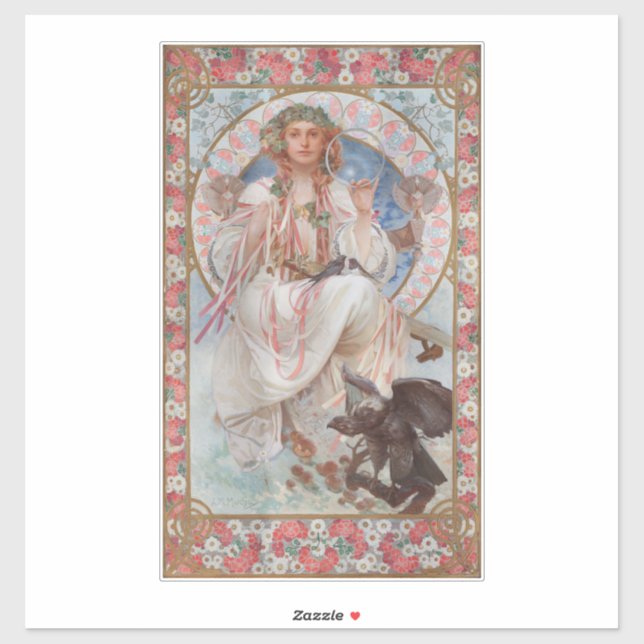 Josephine Crane Bradley as Lavia by Alphonse Mucha (Sheet)