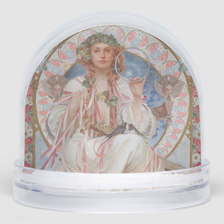 Josephine Crane Bradley as Lavia by Alphonse Mucha Snowglobe