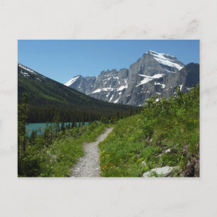 Josephine Lake Trail with Mount Guild at Glacier Postcard
