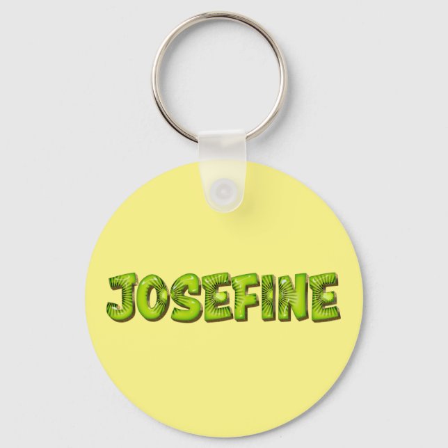 Josephine Name Kiwi Design Keychain (Front)