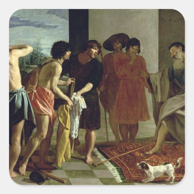 Joseph's Coat, 1630 Square Sticker (Front)