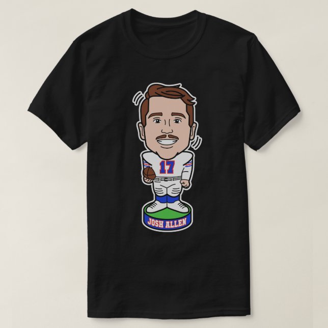 Josh Allen Bobble Head T-Shirt (Design Front)