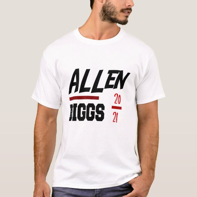 Josh Allen Stefon Diggs 2021 New Buffalo Bills T-Shirt (Front)