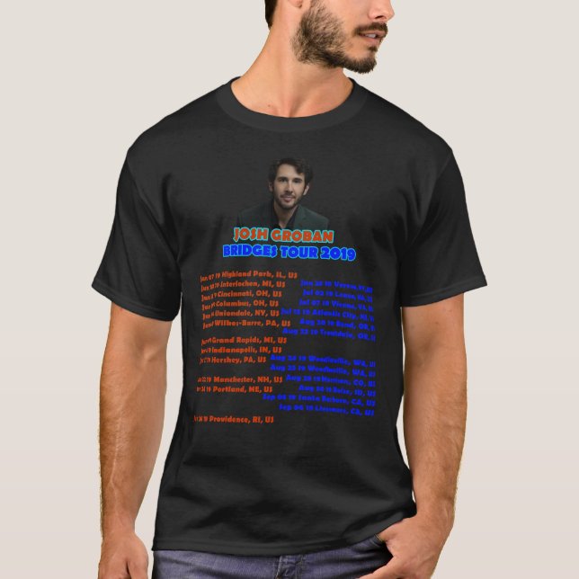 JOSH GROBAN Idina Menzel TOUR 2019 T-Shirt (Front)