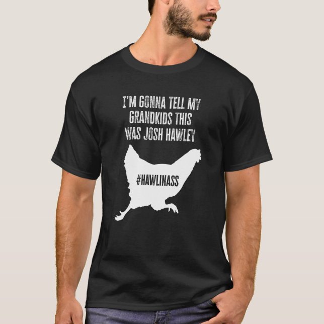 Josh Jan 6 Hawley Chicken Running Away T-Shirt (Front)
