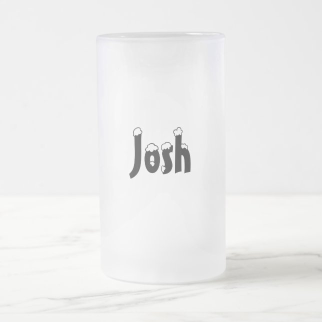 Josh-Name Style-Frosted Mug (Center)