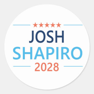 Josh Shapiro 2028 Classic Round Sticker