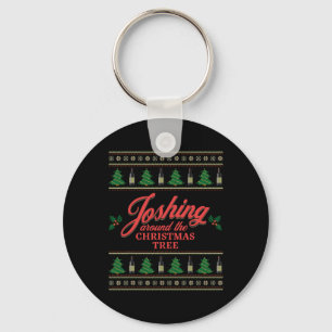 Joshing Around The Christmas Tree Key Ring