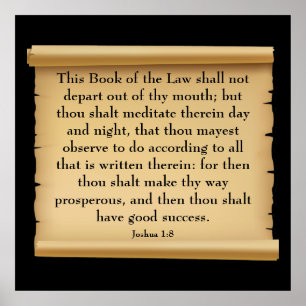Joshua 1:8  poster