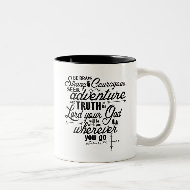 Joshua 1:9 Bible Verse Mug (Right)