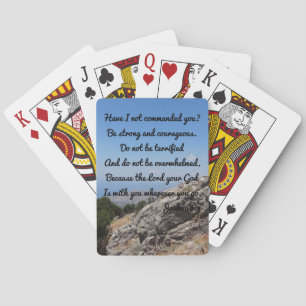 Joshua 1:9 Christian Playing Cards